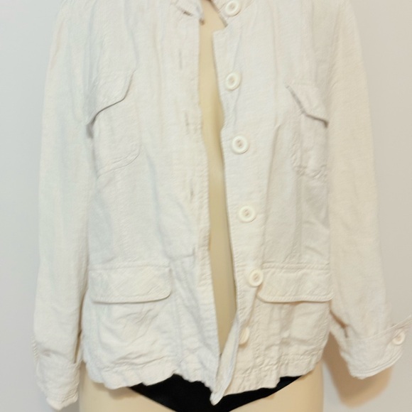 Linen button up jacket - Picture 5 of 9